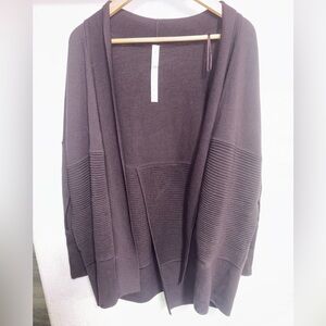 lululemon athletica Plum Open-Front Cardigan
